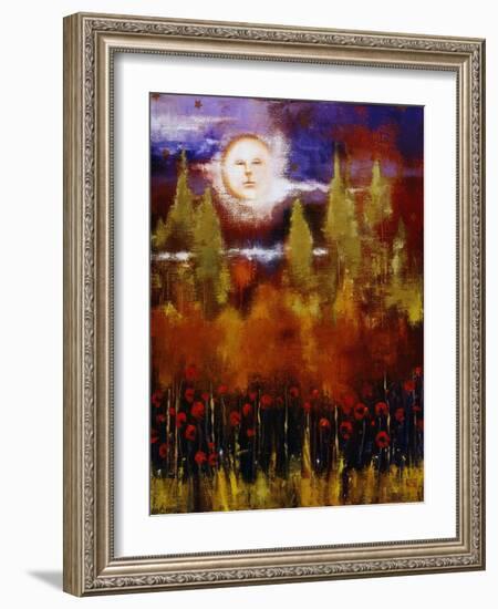 La Luna-Lou Wall-Framed Giclee Print