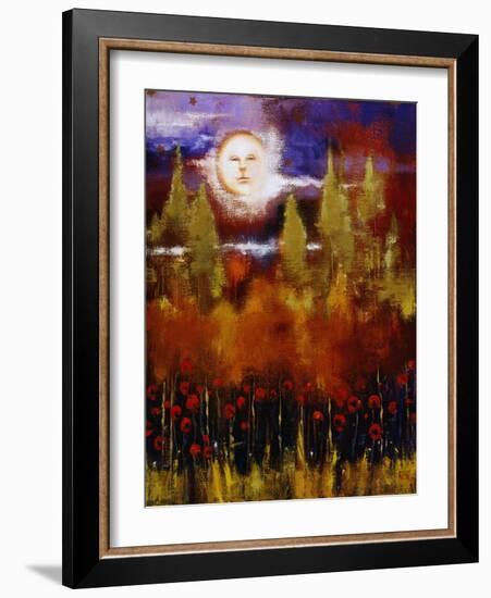 La Luna-Lou Wall-Framed Giclee Print