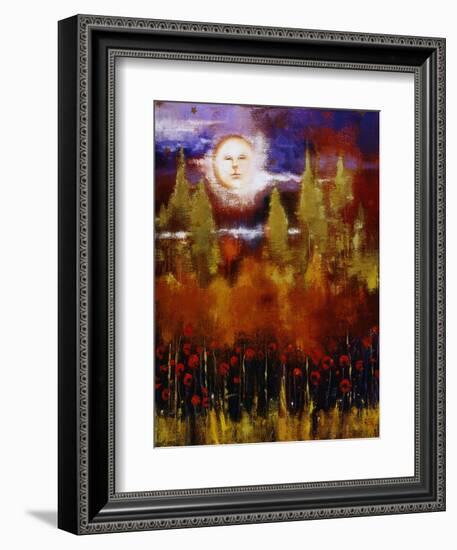 La Luna-Lou Wall-Framed Giclee Print