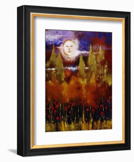 La Luna-Lou Wall-Framed Giclee Print