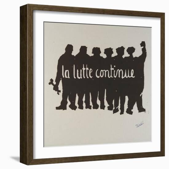 La lutte continue-null-Framed Giclee Print