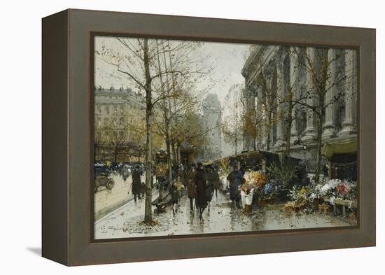 La Madelaine, Paris-Eugene Galien-Laloue-Framed Premier Image Canvas