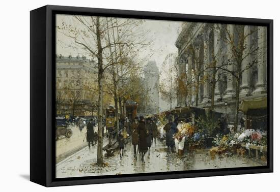 La Madelaine, Paris-Eugene Galien-Laloue-Framed Premier Image Canvas