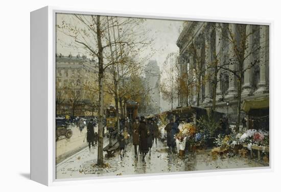 La Madelaine, Paris-Eugene Galien-Laloue-Framed Premier Image Canvas