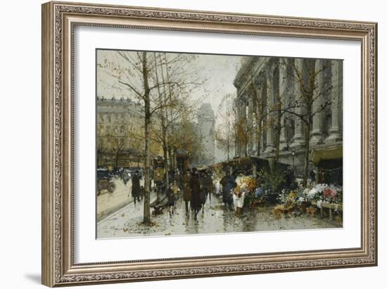 La Madelaine, Paris-Eugene Galien-Laloue-Framed Giclee Print