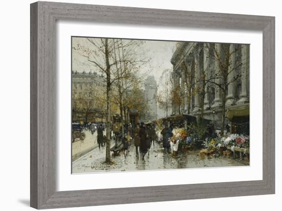 La Madelaine, Paris-Eugene Galien-Laloue-Framed Giclee Print