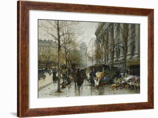 La Madelaine, Paris-Eugene Galien-Laloue-Framed Giclee Print