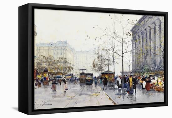 La Madeleine, Paris-Eugene Galien-Laloue-Framed Premier Image Canvas