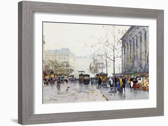 La Madeleine, Paris-Eugene Galien-Laloue-Framed Giclee Print