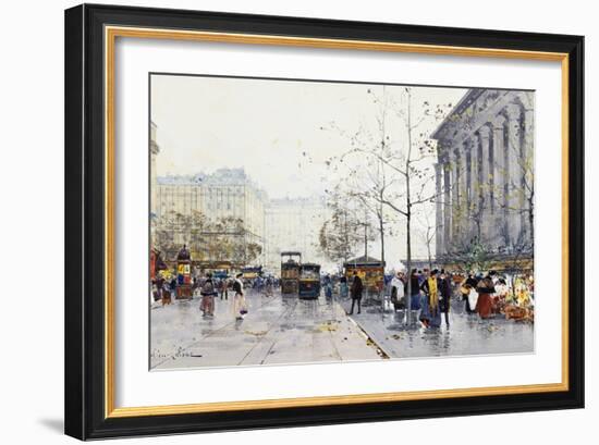 La Madeleine, Paris-Eugene Galien-Laloue-Framed Giclee Print