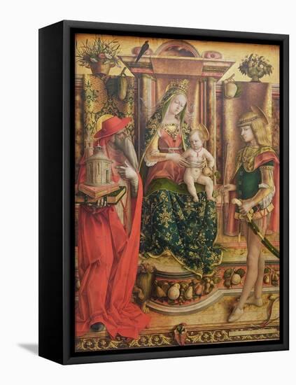 La Madonna della Rondine, after 1490-Carlo Crivelli-Framed Premier Image Canvas