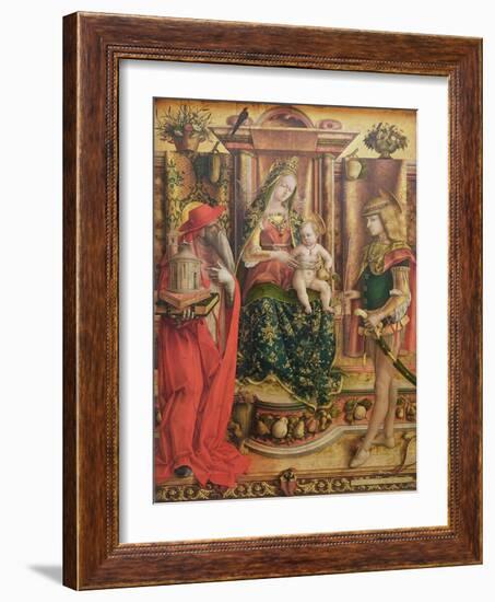 La Madonna della Rondine, after 1490-Carlo Crivelli-Framed Giclee Print