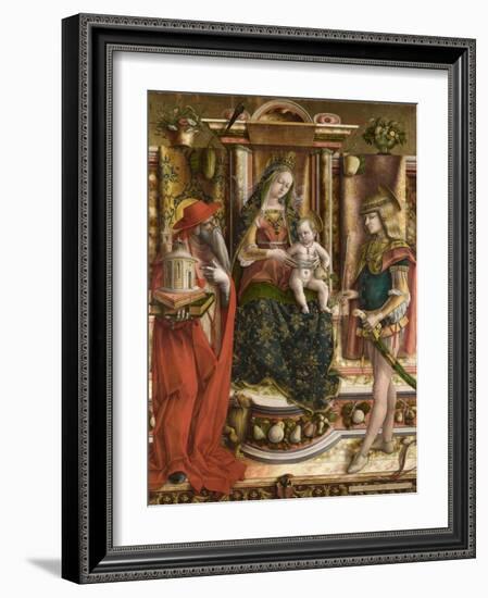 La Madonna Della Rondine (The Madonna of the Swallo), after 1490-Carlo Crivelli-Framed Giclee Print