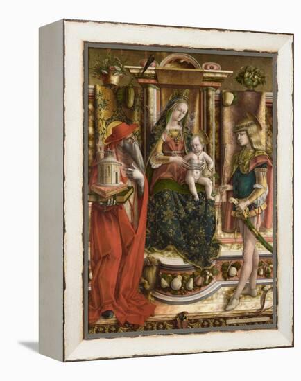 La Madonna Della Rondine (The Madonna of the Swallo), after 1490-Carlo Crivelli-Framed Premier Image Canvas