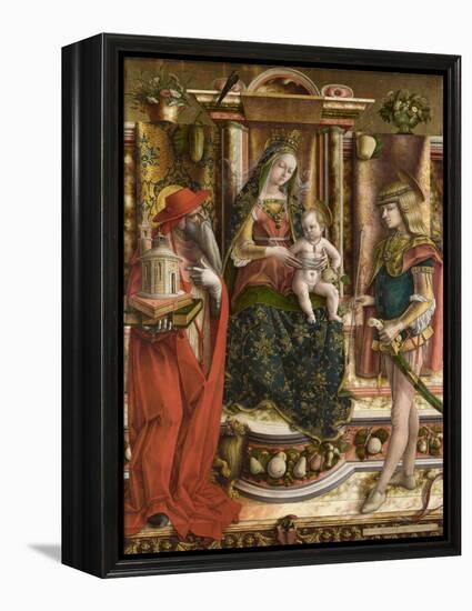 La Madonna Della Rondine (The Madonna of the Swallo), after 1490-Carlo Crivelli-Framed Premier Image Canvas