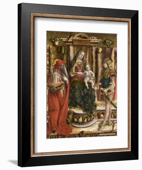 La Madonna Della Rondine (The Madonna of the Swallo), after 1490-Carlo Crivelli-Framed Giclee Print