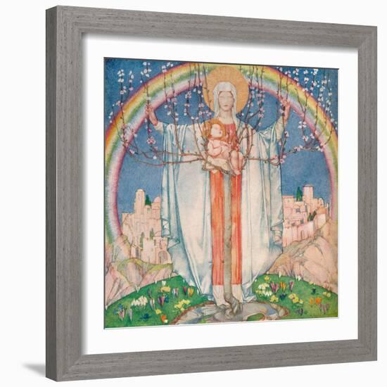 La Madonna Di Promessa, C1890-1914, (1914)-Edward Reginald Frampton-Framed Giclee Print