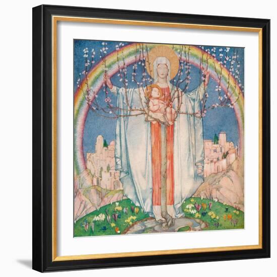 La Madonna Di Promessa, C1890-1914, (1914)-Edward Reginald Frampton-Framed Giclee Print