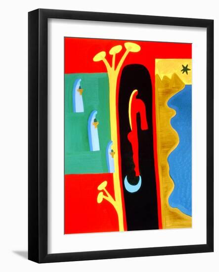 La madre de Sicilia, 1997 (oil on linen)-Cristina Rodriguez-Framed Giclee Print