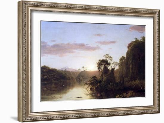 La Magdalena-Frederic Edwin Church-Framed Art Print