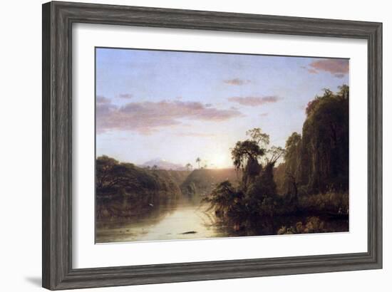 La Magdalena-Frederic Edwin Church-Framed Art Print