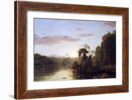 La Magdalena-Frederic Edwin Church-Framed Art Print