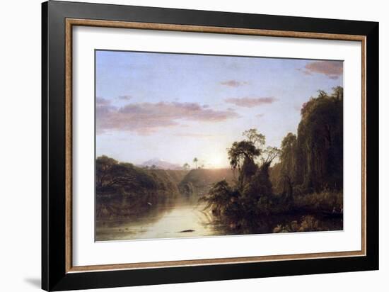 La Magdalena-Frederic Edwin Church-Framed Art Print