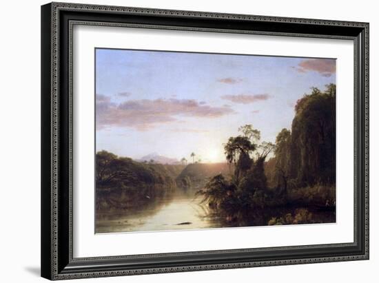 La Magdalena-Frederic Edwin Church-Framed Art Print