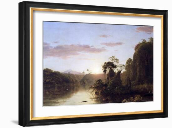 La Magdalena-Frederic Edwin Church-Framed Art Print