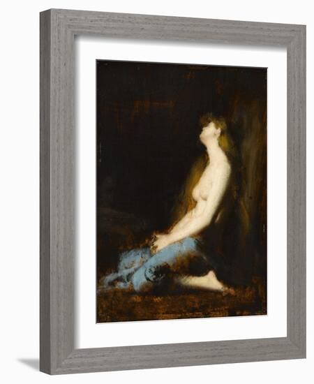 La Magdeleine,étude ou réplique du tableau du salon de 1878-Jean Jacques Henner-Framed Giclee Print