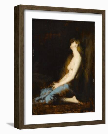 La Magdeleine,étude ou réplique du tableau du salon de 1878-Jean Jacques Henner-Framed Giclee Print