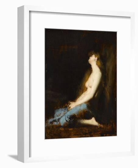 La Magdeleine,étude ou réplique du tableau du salon de 1878-Jean Jacques Henner-Framed Giclee Print