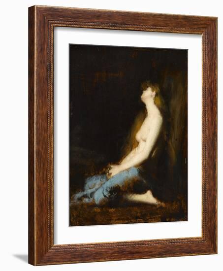 La Magdeleine,étude ou réplique du tableau du salon de 1878-Jean Jacques Henner-Framed Giclee Print