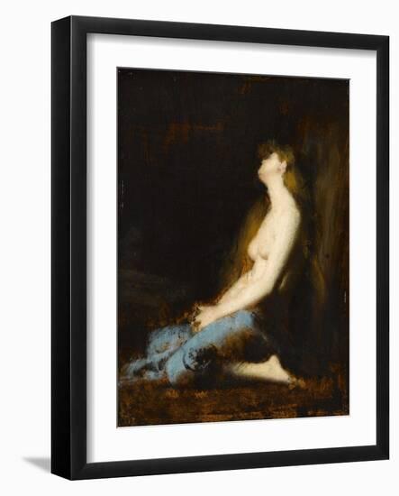 La Magdeleine,étude ou réplique du tableau du salon de 1878-Jean Jacques Henner-Framed Giclee Print