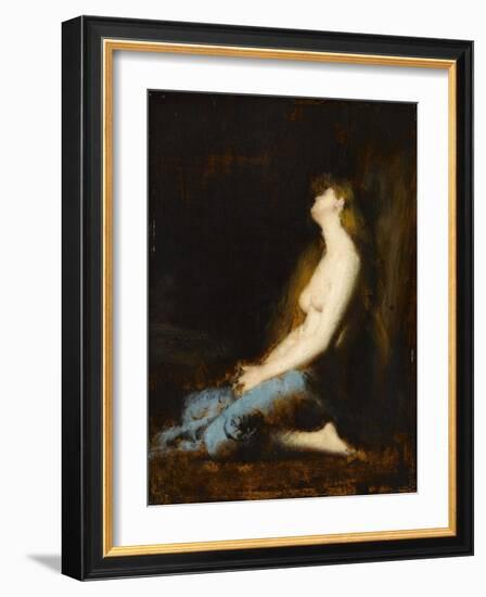 La Magdeleine,étude ou réplique du tableau du salon de 1878-Jean Jacques Henner-Framed Giclee Print