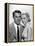 La Main au Collet TO CATCH A THIEF by AlfredHitchcock with Cary Grant and Grace Kelly, 1955 (b/w ph-null-Framed Stretched Canvas