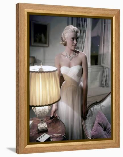 La Main au Collet TO CATCH A THIEF by AlfredHitchcock with Grace Kelly, 1955 (photo)-null-Framed Stretched Canvas