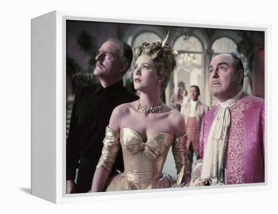 La Main au Collet TO CATCH A THIEF by AlfredHitchcock with John Williams, Grace Kelly and Rene Blan-null-Framed Stretched Canvas
