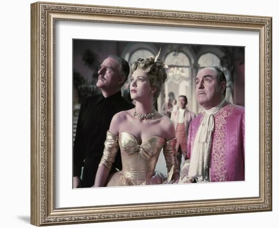 La Main au Collet TO CATCH A THIEF by AlfredHitchcock with John Williams, Grace Kelly and Rene Blan-null-Framed Photo