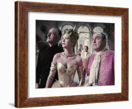 La Main au Collet TO CATCH A THIEF by AlfredHitchcock with John Williams, Grace Kelly and Rene Blan-null-Framed Photo