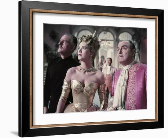 La Main au Collet TO CATCH A THIEF by AlfredHitchcock with John Williams, Grace Kelly and Rene Blan-null-Framed Photo