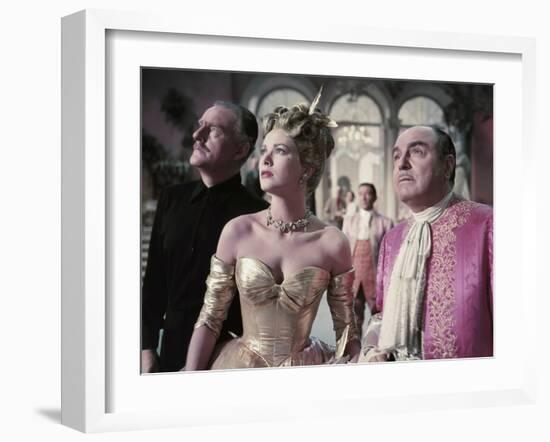 La Main au Collet TO CATCH A THIEF by AlfredHitchcock with John Williams, Grace Kelly and Rene Blan-null-Framed Photo