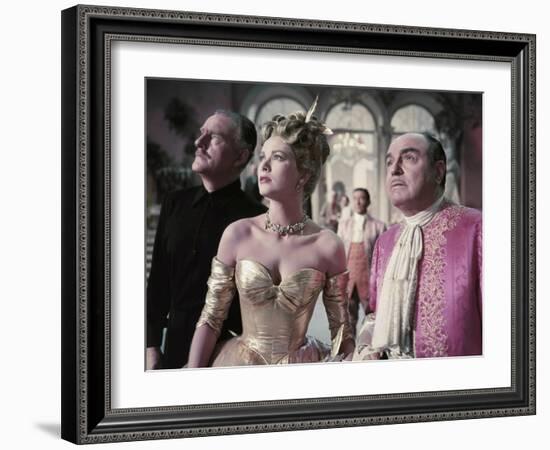 La Main au Collet TO CATCH A THIEF by AlfredHitchcock with John Williams, Grace Kelly and Rene Blan-null-Framed Photo