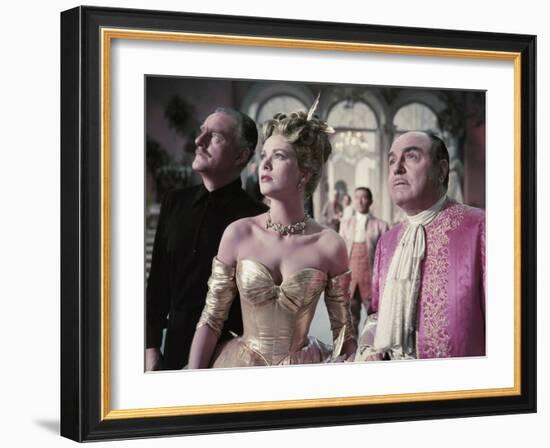 La Main au Collet TO CATCH A THIEF by AlfredHitchcock with John Williams, Grace Kelly and Rene Blan-null-Framed Photo