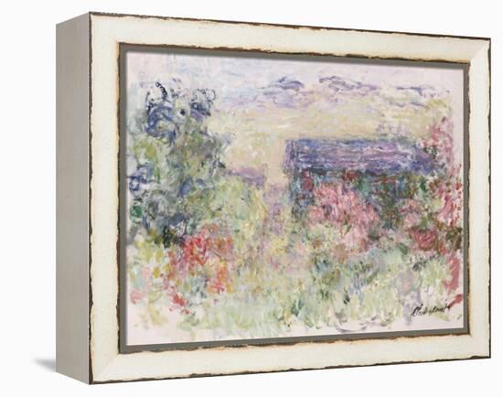 La Maison a Travers Les Roses, circa 1925-26-Claude Monet-Framed Premier Image Canvas