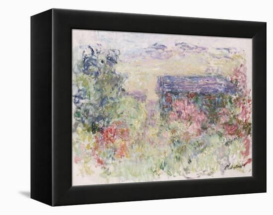 La Maison a Travers Les Roses, circa 1925-26-Claude Monet-Framed Premier Image Canvas