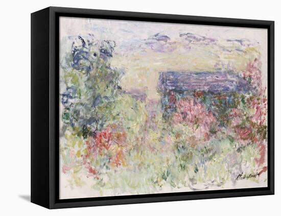 La Maison a Travers Les Roses, circa 1925-26-Claude Monet-Framed Premier Image Canvas