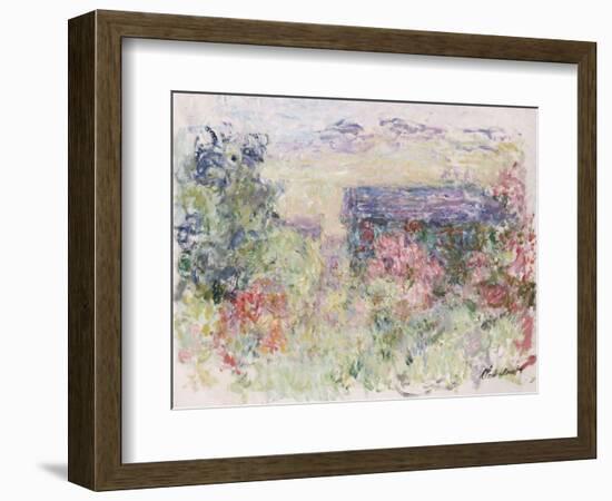 La Maison a Travers Les Roses, circa 1925-26-Claude Monet-Framed Giclee Print