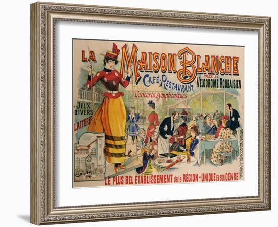 La Maison Blanche, circa 1900-null-Framed Giclee Print