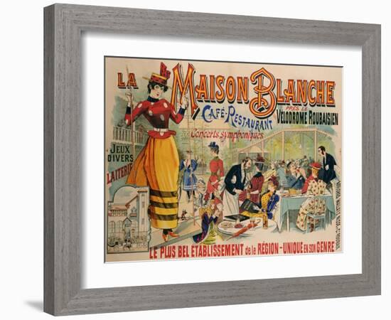 La Maison Blanche, circa 1900-null-Framed Giclee Print